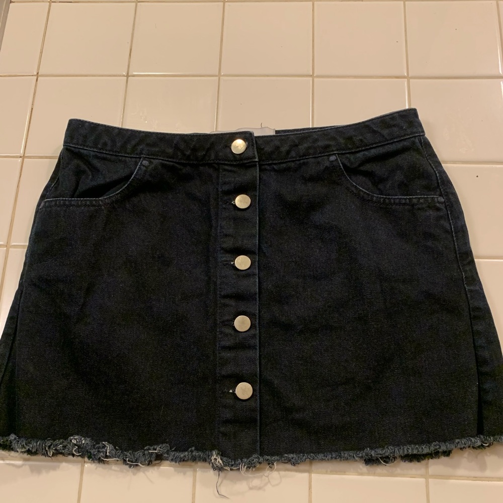 Top Shop Button Front Skirt